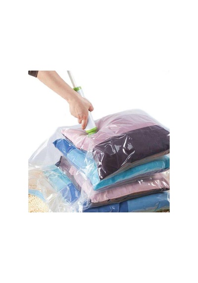 Tr Emirler 50 70 Magıc Saver Bag Vakumlu Hurç Saklama Poşet - Vakum Hurç Şeffaf Tek Ebat