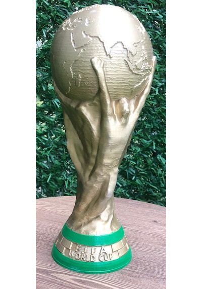 Fifa Dünya Kupası 23 Cm 3d Renkli Baskı World Cup Altın