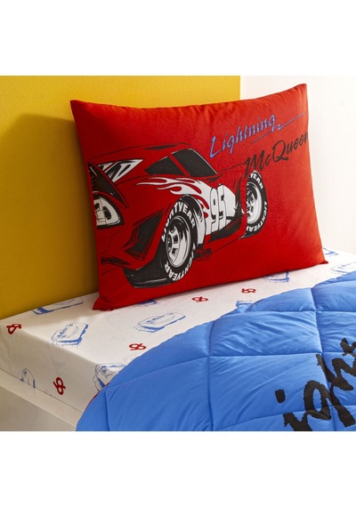Taç Lisanslı Disney Cars Mcqueen Tek Kişilik Pamuk Yorgan Seti 000000001000050004 Çok Renkli