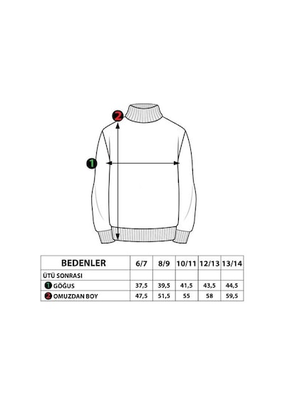Toontoy Kız Çocuk Bol Yaka Reklektörlü Kanguru Cepli Sweatshirt Kiremit