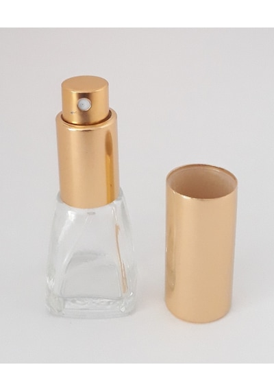 Boş Parfüm Şişesi 7 ML 5 Adet Sarı Metal Sprey ve Kapak Boş