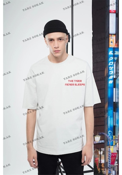 Tarzsokak Erkek Tiger Tshirt Siyah