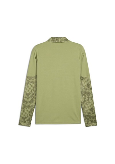 Puma Teamcup Training 1/4 Zip Top Erkek Futbol Antrenman Uzun Kollu Tişört 65916440 Yeşil Yeşil