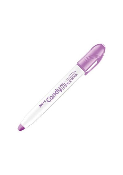Amos Dry Highlighter Fosforlu Jel Kalem Pastel Mor