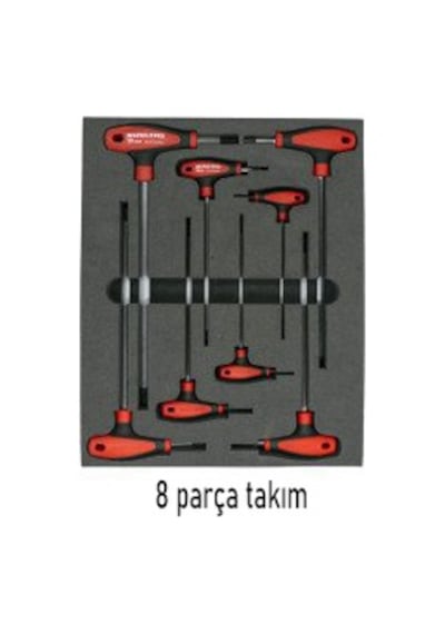 İzeltaş Saplı Alyan Te Allen Anahtarı 5 MM