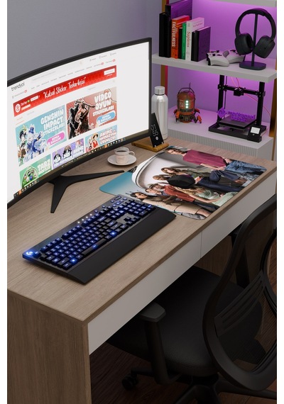 Dexter V5 48x40 Xl Gaming Kauçuk Kaymaz Taban Mouse Pad Fare Altlığı