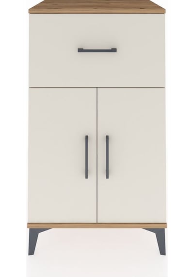 Hyperion Komodin Tek Raflı Tek Çekmeceli 2 Kapaklı 60x44x106 ... Çam