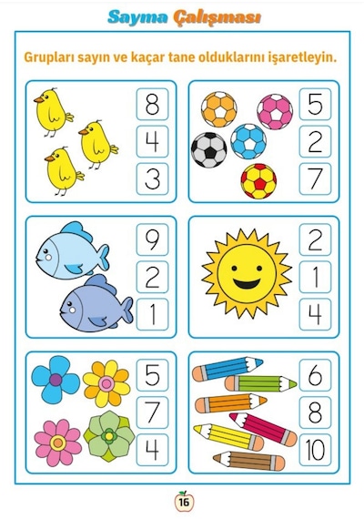 Okul Öncesi Ve Birinci Sınıflar Matematik Aktiviteleri 3 Kitap