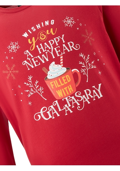 Gsstore Galatasaray Erkek Yeni Yıl Pijama Takım E242256 Kırmızı Gsstore Galatasaray Erkek Yeni Yıl Pijama Takım E242256 Kırmızı