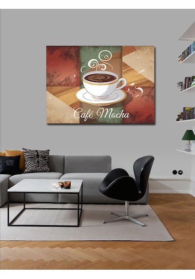 Kanvas Tablo Cafe Mocha Posteri 50cmx70cm