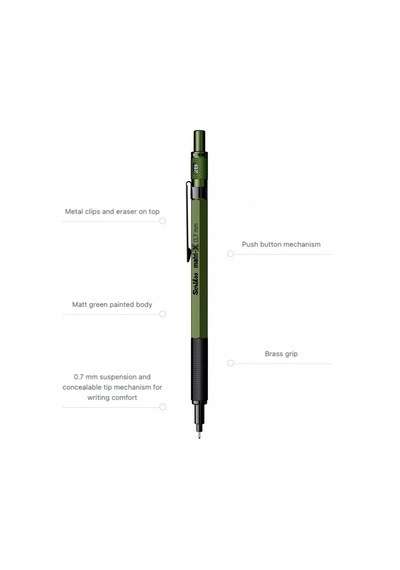 Scrikss Matri-x Versatil 0.7 Mm Haki Şeffaf Ambalaj