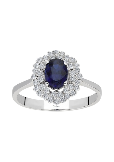 Sirius Pırlanta Ve Oval Safir Taşlı Anturaj Yüzük 0823R0172