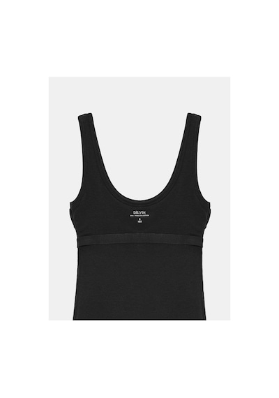 Dilvin 91733 Bra-free Midi Elbise-siyah-16505