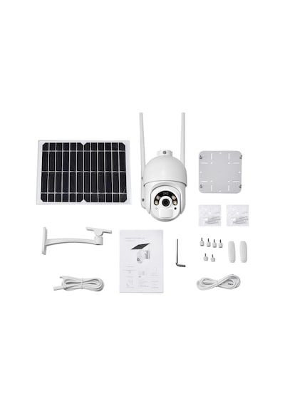 Powermaster Pm-26195 Solar Güneş Panelli 2mp 1080p 4g Sim Kart Ubox Destekli Wifi Kamera