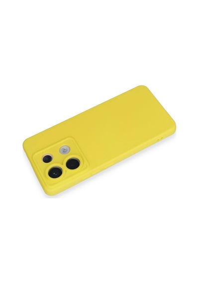 Xiaomi Redmi Note 13 Pro 5g Kılıf Nano İçi Kadife Silikon - Sarı 0.2M-Çok Renkli