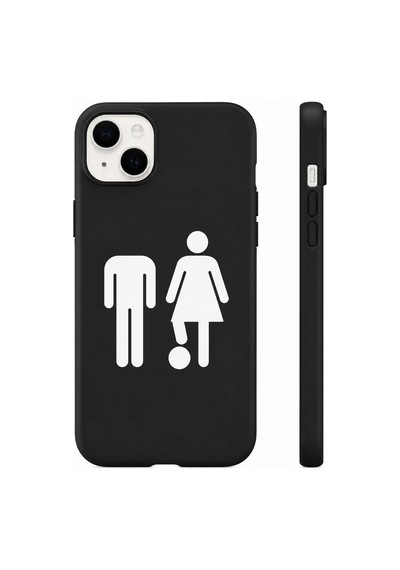 Apple iPhone Uyumlu 14 Uyumlu Oops My Turn Telefon Kılıfı Siyah Beyaz Tasarım Kişiye Özel Siyah