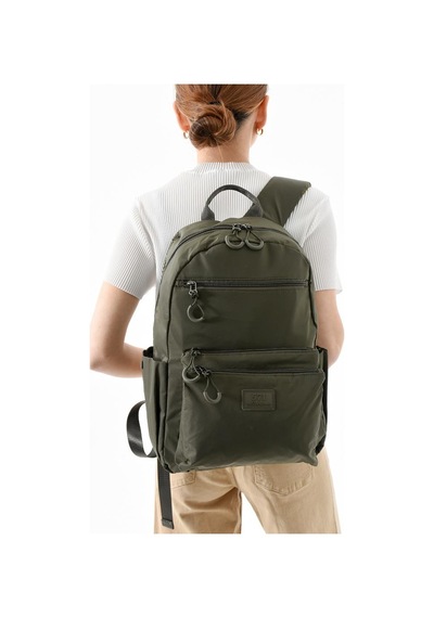 Baginn Unisex Sırt Çantası Paraşüt Kumaş Hafif Çok Cepli Yağmur İtici Kumaş 40 28 Cm 571 Collection Haki