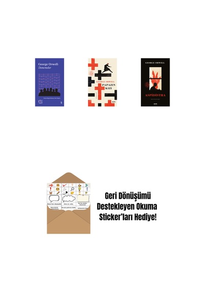 Everest Açıkhava 24 - Denemeler + Papazın Kızı Ciltli + Aspidistra Ciltli + Okuma Sticker'ları