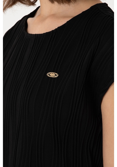 U.S. Polo Assn. Kadın Siyah Crop Bisiklet Yaka Tişört 50299812-VR046