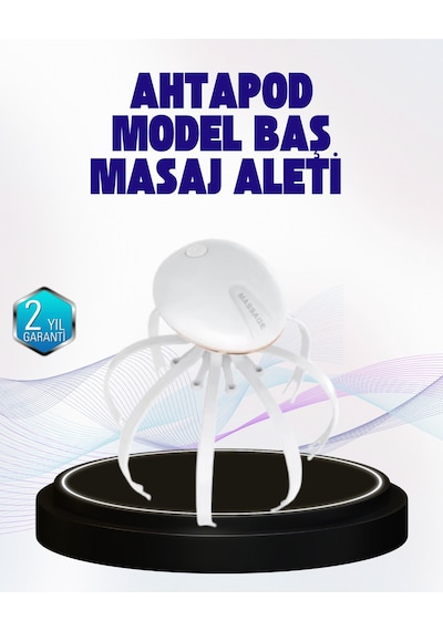 Taşınabilir Elektrikli Kafa Masaj Cihazı Sessiz Motor Ve Ergonomik Tasarım Açık Bej