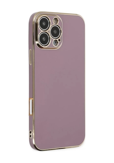 Newface Apple İphone 16 Pro Kılıf Volet Silikon - Mor