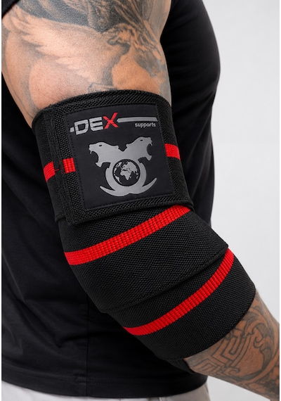 Elbow Wraps Ağırlık Antrenmanı Dirsek Bandajı 2 Li Kırmızı
