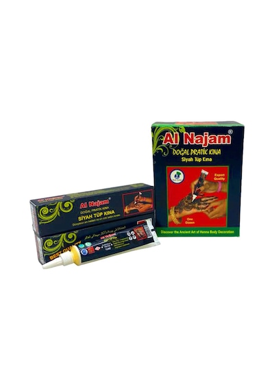 12 Adet Al Najam Siyah Tüp Kına 30gr "