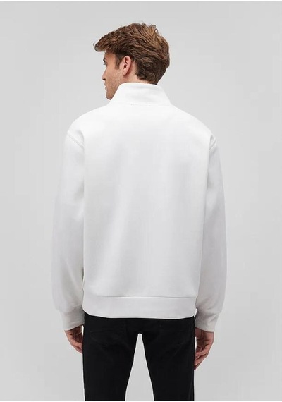 Mavi Erkek Bisiklet Yaka Sweatshırt Kırık Beyaz 0s10378-70057 Beyaz