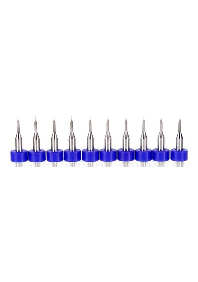 Schulzz 10 Parça 0.10 Mm Matkap Ucu Karbür Delme Mikro