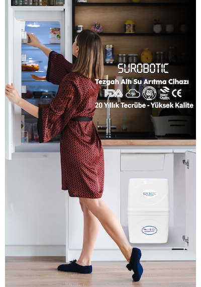 Su Arıtma Cihazı 80 Gpd Membranlı 6 Filtreli Çelik Tanklı Cihaz