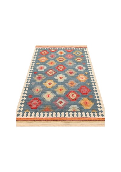 Hoom Rugs Vgt 04 Navy Yıkanabilir Çift Taraflı Otantik Halı