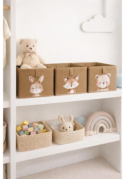 Genel Venita Home 3'lü Çocuk Odası Düzenleyici Saklama Kutusu, Dolap Içi Düzenleyici, Oyuncak Sepeti 26x36x19 Cm Çok Renkli Genel Venita Home 3'lü Çocuk Odası Düzenleyici Saklama Kutusu, Dolap Içi Düzenleyici, Oyuncak Sepeti 26x36x19 Cm Çok Renkli