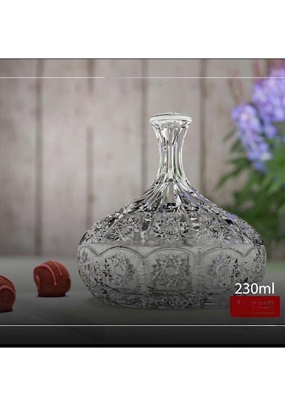 Bohemia Kapaklı Cam Şekerlik Lokumluk İkramlık Drajelik 230 Ml