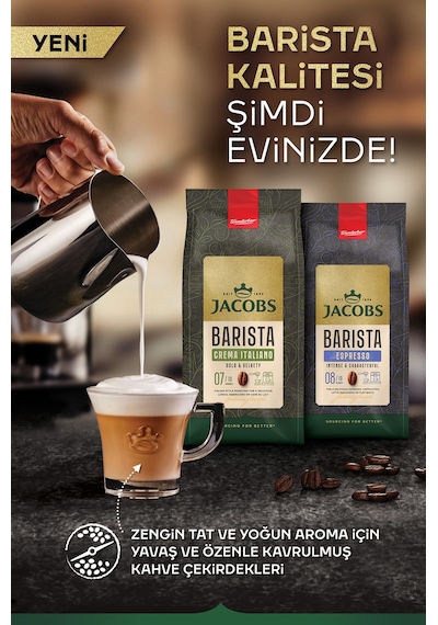 Jacobs Barista Editions Çekirdek Kahve Crema Italiano 1 KG