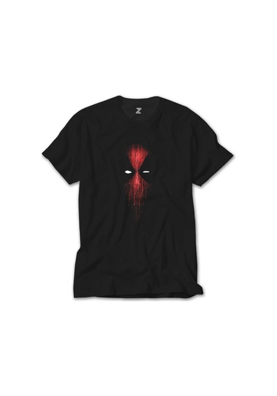 Deadpool Mask Siyah Tişört Siyah