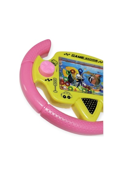 Direksiyonlu Su Oyunu - Halka Geçirmeli - Fidget Oyuncak - Pembe 1pcs