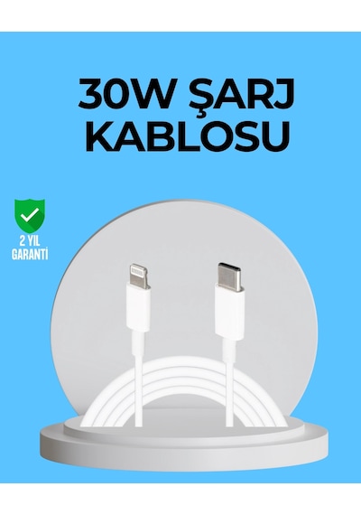 Dayanıklı Tpe Lightning Kablo - 30w Hızlı Şarj Ve Veri Transferi