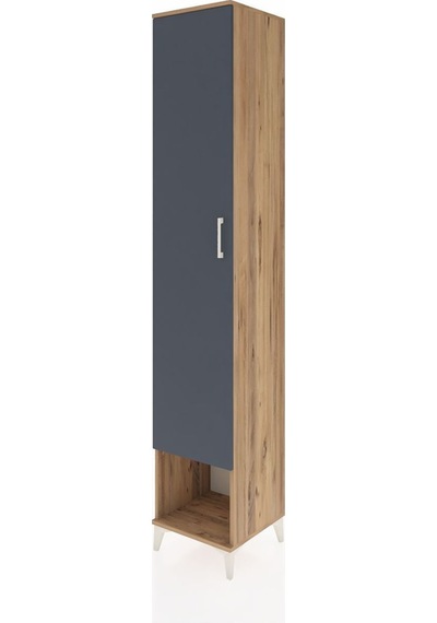 Hyperion Dolap 6 Raflı Tek Kapaklı 44x44x243 Çam-antrasit Atlas Çam Hyperion Dolap 6 Raflı Tek Kapaklı 44x44x243 Çam-antrasit Atlas Çam