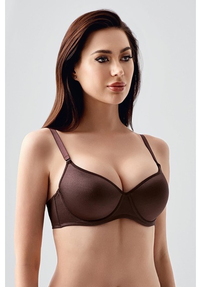 New Bra Kadın B Kap Desteksiz Sütyen Kahve 7900 Kahverengi
