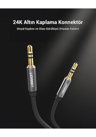Ugreen 3.5mm Aux Ses Kablosu 1 Metre, 10733