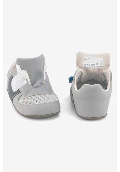 Xmlbayiciniz Hopfrög Kids Smart Walker First Prime Super Mat Havalı Gri Barefoot İlk Adım Bebek Ayakkabı Siyah - Beyaz