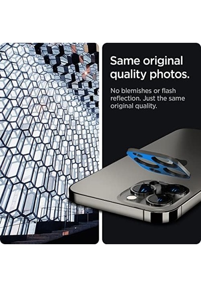 13 Pro Max / 13 Pro İle Uyumlu Kamera Lens Camı Koruyucu Glas.tr Optik 2 Adet Graphite - Agl04035 50 x 22