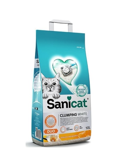Duo Vanilya Ve Mandalin Kokulu Doğal Kedi Kumu 2x10lt