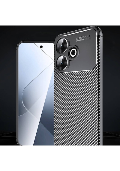 Xiaomi Redmi 13 4g Kılıf Uzrm Negro Silikon Kapak-siyah Siyah