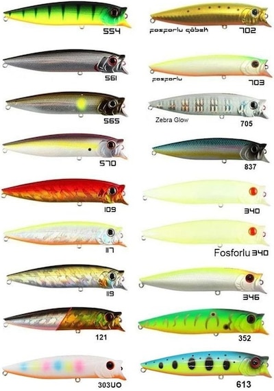 Usami Combo Pop 100f 10cm 12.1gr Popper Maket Balık 004