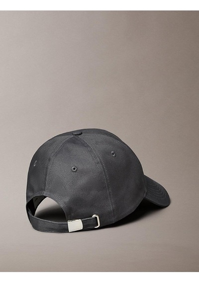 Calvin Klein Men Gray Embroidered Monogram Logo Baseball Cap-15072 Charcoal Gray