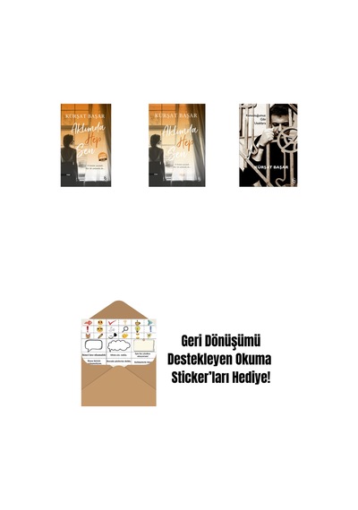 Aklımda Hep Sen Midi Boy + Aklımda Hep Sen + Konuştuğumuz Gibi Uzaklara + Okuma Sticker'ları