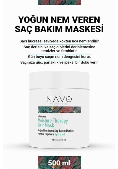 Yoğun Nem Veren Saç Maskesi Moisture Therapy Hair Mask 500 Ml