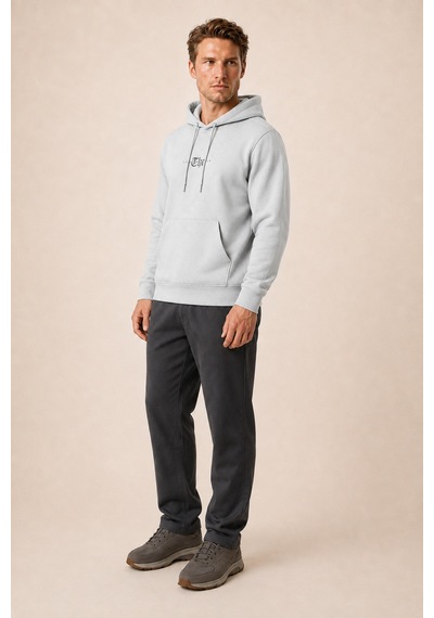 Redline Thenk Yeni Sezon Erkek Regular Fit Kapüşonlu Sweatshirt Gri