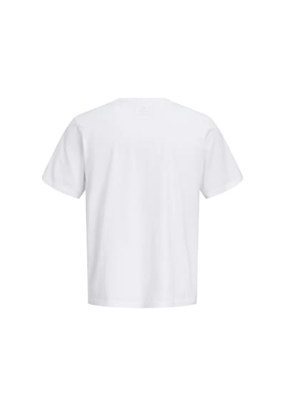 Jack & Jones Jprblaneo Ss Tee Erkek Kısa Kollu Basic T-shirt Pamuklu Beyaz